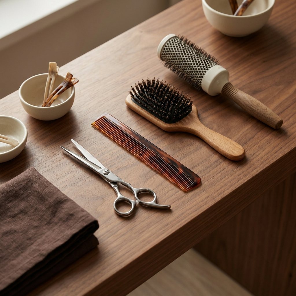 Gereedschap van de kapper bij Hair & More